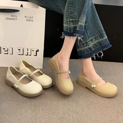 百丽款软底玛丽珍小皮鞋女款春款法式晚风单鞋女新款仙女鞋温柔鞋