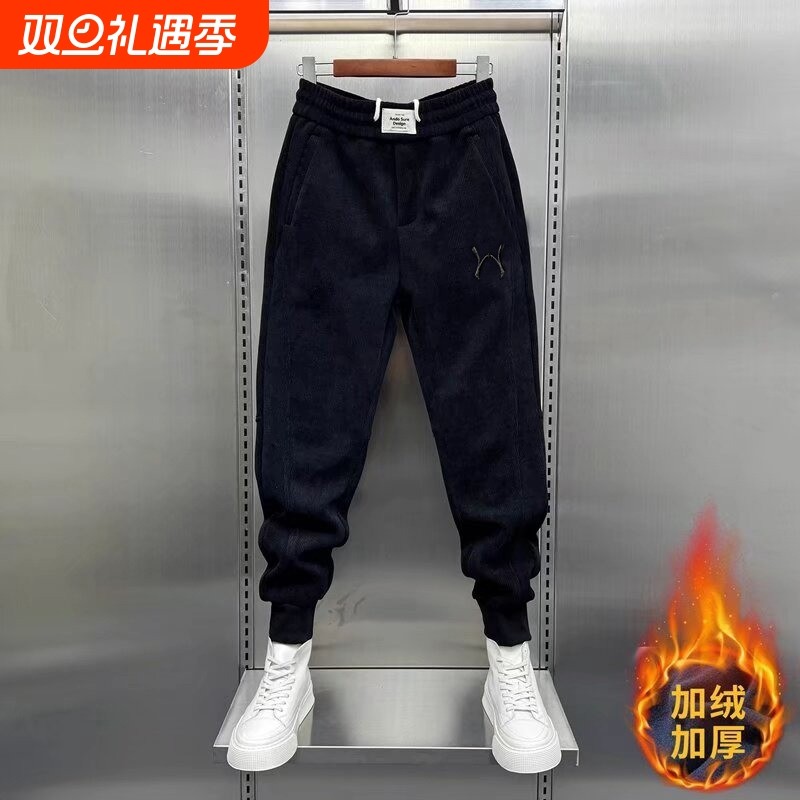 百搭休闲裤男宽松直筒休闲裤2025潮男束脚裤子百搭ins港风潮男