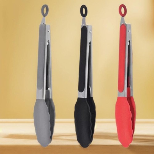 多功能耐高温食品级硅胶食品夹子烧烤夹烤肉夹厨房小工具跨境现货