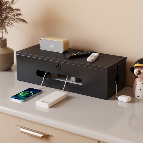 电源线收纳盒插排理线器