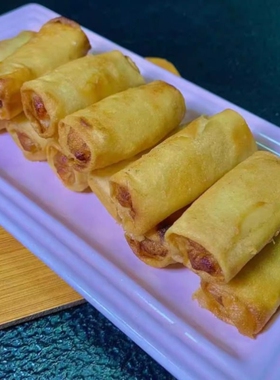回佳祖黄金春卷外皮金黄酥脆手工制作家常必备无需解冻咸甜两味道