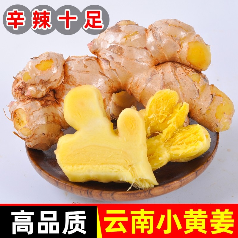 云南小黄姜生姜新鲜罗平现挖老姜土姜沙姜蔬菜食用种植炒菜辛辣