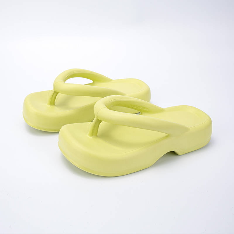 露思同款踩屎感厚底人字拖女款高跟夹脚拖鞋夏季外穿沙滩凉拖鞋潮