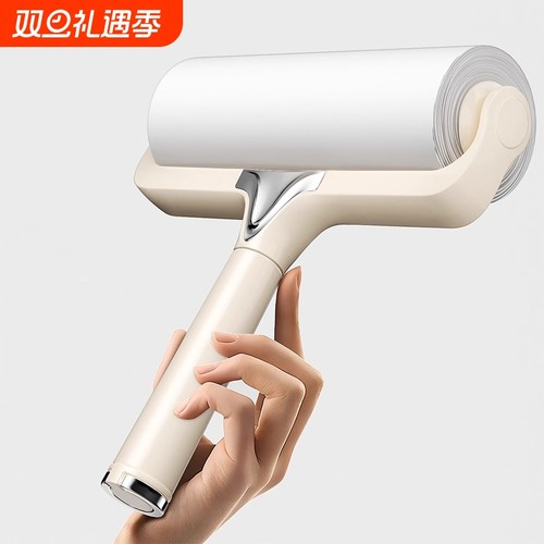 粘毛器滚筒可撕式粘尘纸滚刷吸毛去毛刷衣服黏毛毡毛滚子替换卷纸