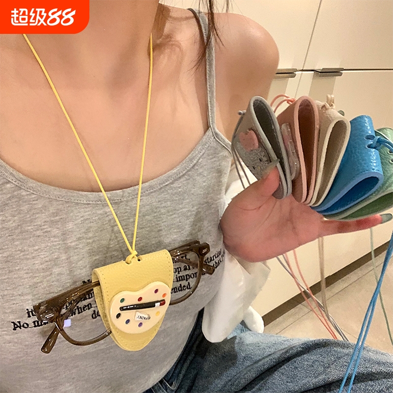 穿搭加分项卡通磁吸眼镜夹长项链