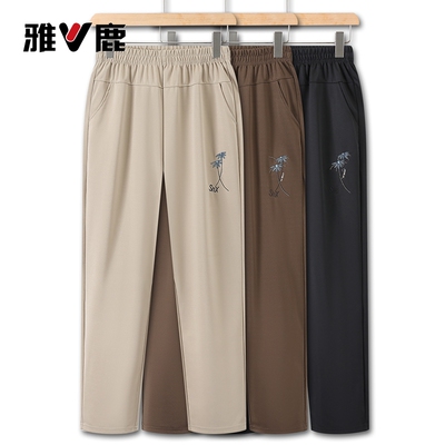 雅鹿中年妈妈春装新款休闲裤