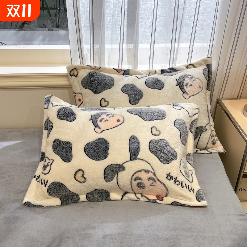 牛奶绒冬季枕套一对|925人收藏