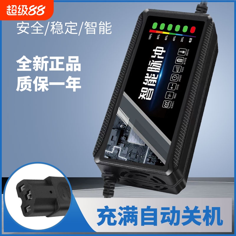 电动车电瓶充电器48v12ah60v20a72v适用于爱玛雅迪三轮铅酸石墨烯