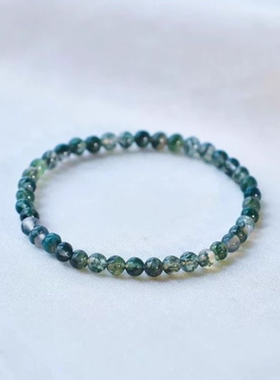 【五行补水木】绿幽灵玛瑙手串