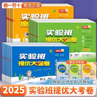 2025春新版实验班提优大考卷小学一二三四五六年级下册语文数学英语人教版北师版苏教版试卷测试卷全套单元同步训练练习册春雨教育