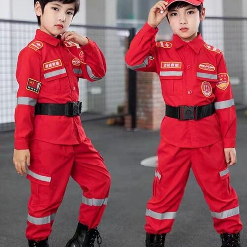 儿童消防员服装套装演出服