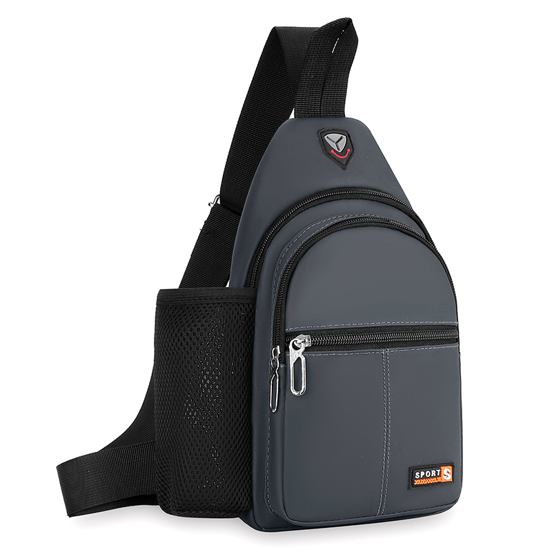 胸包单肩包背包多功能运动胸包男士休闲尼龙帆布包斜挎包新款男包