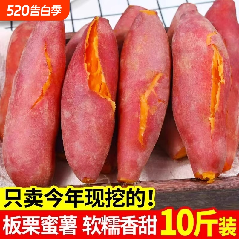 新鲜蜜薯板栗红薯沙地糖心地瓜农家自种番薯现挖红心香薯山芋软糯