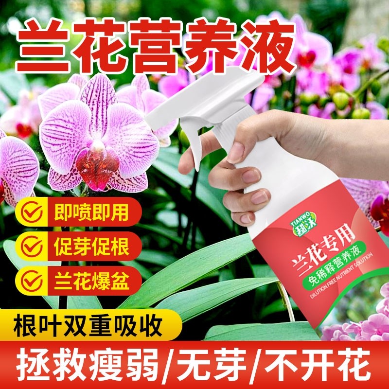 兰花免稀释营养液专用肥料君子兰促开花多箭素生根芽壮苗有机液体
