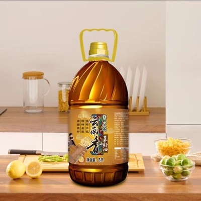 菜家村小榨浓香菜籽油5L