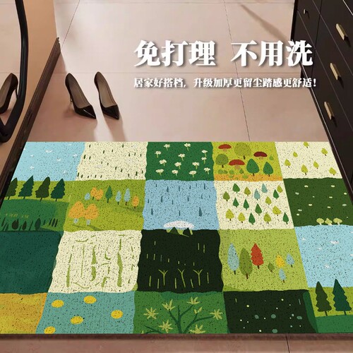 入户门丝圈地垫可裁剪防滑耐脏脚垫子家用门口地毯进门垫室外玄关
