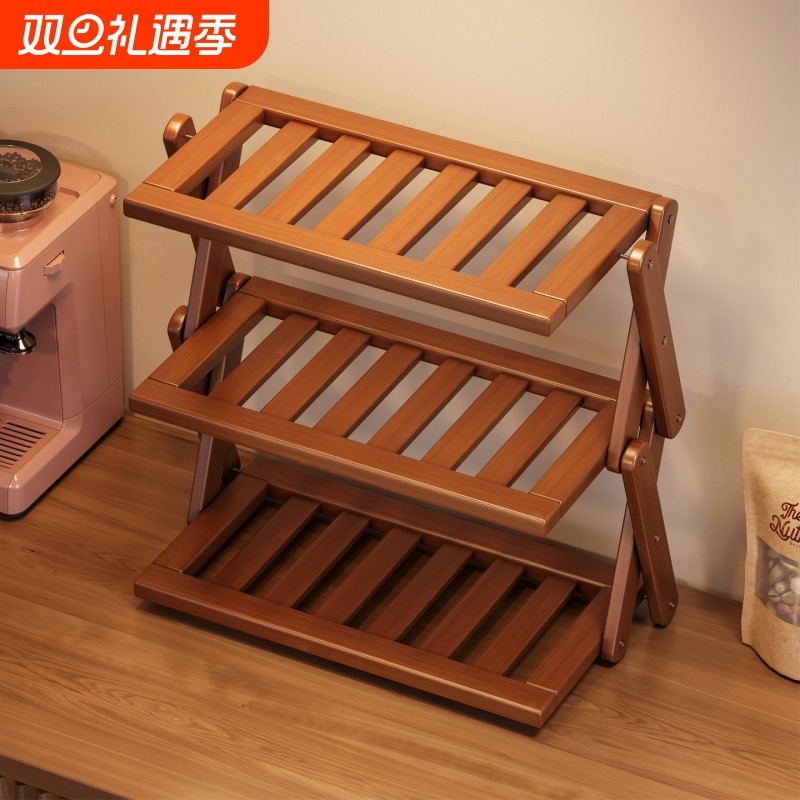 桌面杯架收纳置物架餐桌台面水杯马克杯展示架多层桌上小型储物架