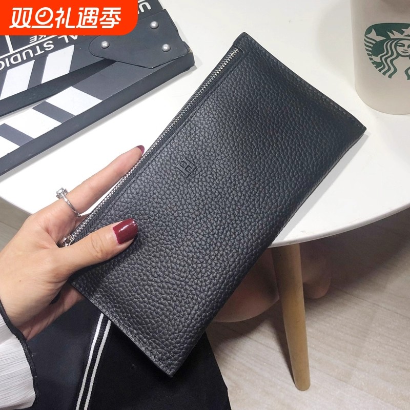 女士钱包长款2025新款小众设计感简约钱夹超薄款小巧多功能零钱包