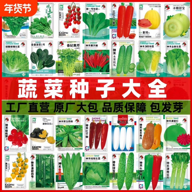 蔬菜种子四季播辣椒西瓜籽孑香菜春季蔬菜大全菠菜白菜四季豆番茄,鲜花速递/花卉仿真/绿植园艺,家庭园艺种子,淘宝优惠券,粉丝福利购,淘宝优惠卷