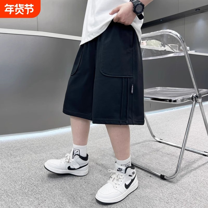 男童裤子夏季2025男孩夏装工装短裤儿童新款夏款五分裤痞帅潮薄款