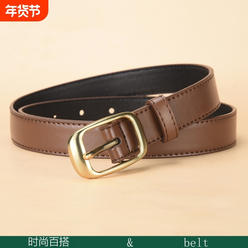 皮带女款百搭新款腰带女士针扣时尚休闲装饰牛仔裤带潮流腰带ins