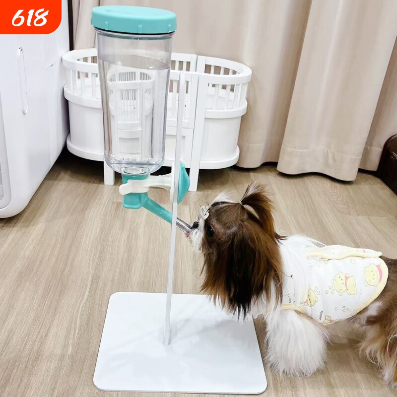 台湾禾其狗狗饮水器挂式水壶宠物猫狗自喝水器头西施小型犬不湿嘴