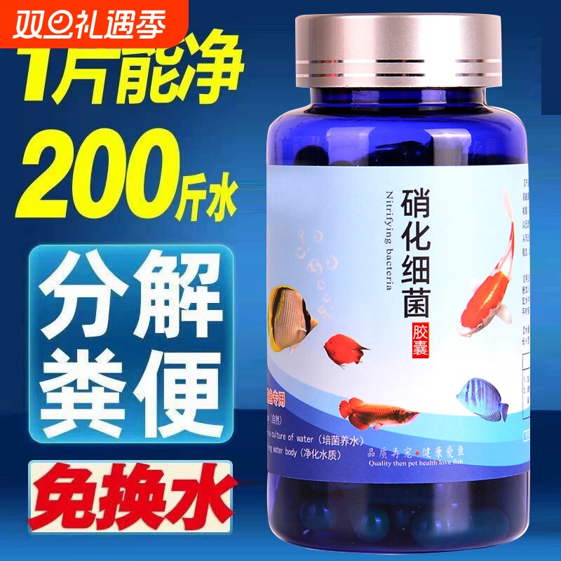 硝化细菌鱼缸净水剂养鱼用品水族鱼清澈剂水质观赏鱼分解粪便活菌
