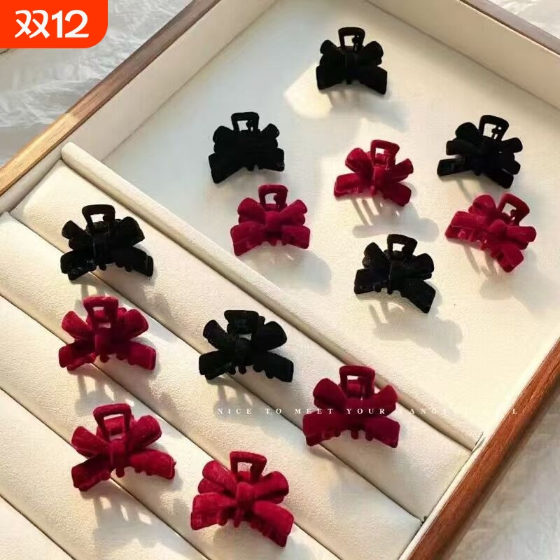 植绒蝴蝶结发夹|回头客超2000人