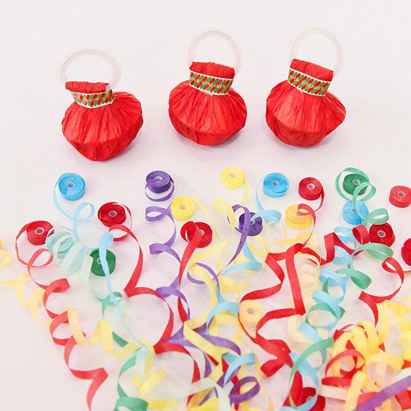 手抛彩带手扔庆祝拉炮手持婚礼接亲气氛道具生日装饰场景布置礼花