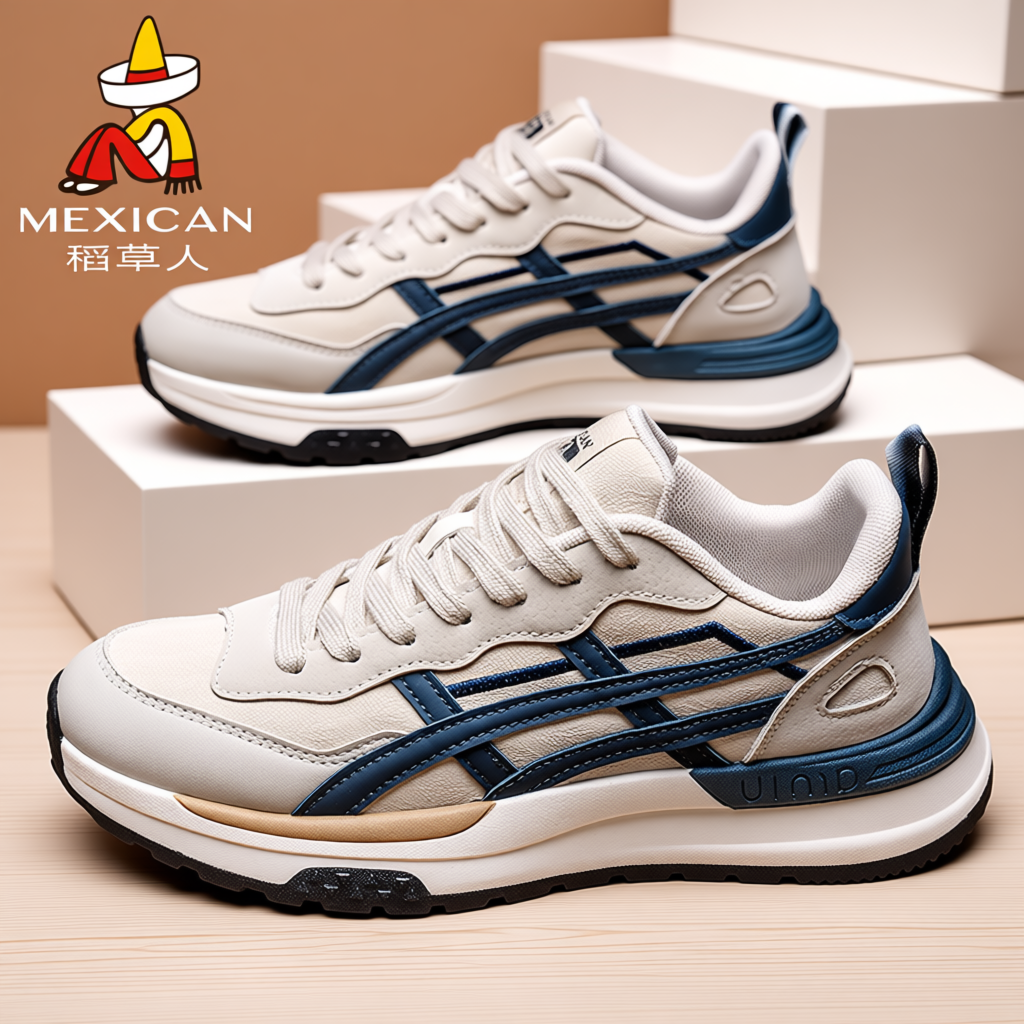 稻草人男鞋子秋季百搭休闲运动跑步男款阿甘老爹潮鞋加绒保暖耐磨