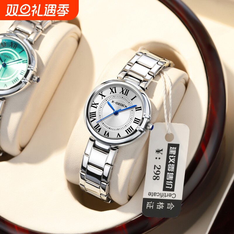 女士手表小众轻奢女款非机械表瑞士品牌高级感送女朋友礼物石英表