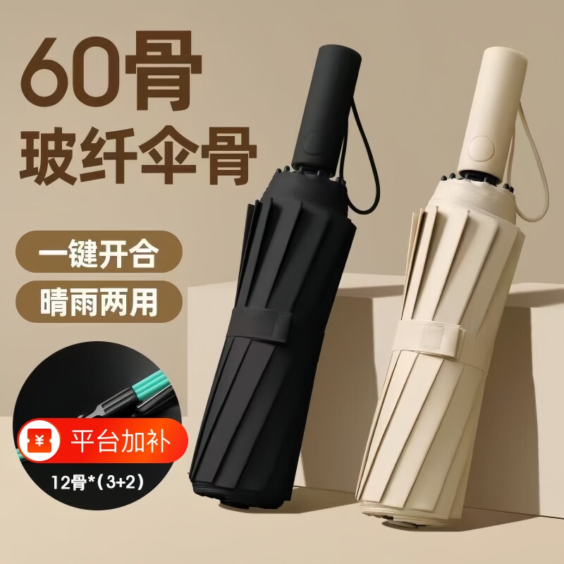 全自动雨抗风伞男加厚加固晴雨两用男士折叠女自动伞新款一键