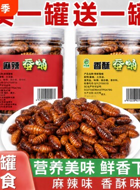 麻辣香酥蚕蛹香辣油炸脆五香蚕蛹开即食小吃下酒菜蝉蛹特色食用