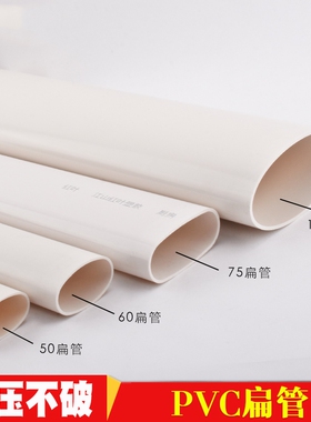 pvc50 60 75 110扁管厕所厨房阳台管道配件椭圆管地漏移位器扁管