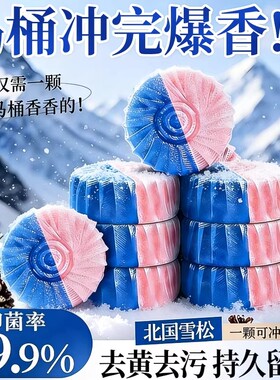 马桶洁厕宝清洁剂厕所去污除臭灵去异味留香洁厕块蓝泡泡强力除垢