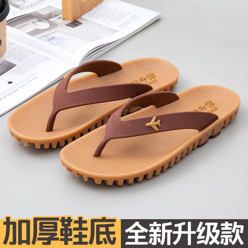 加厚款夏季男士人字拖橡胶厚底防滑拖鞋外穿越南耐磨牛筋鞋底鞋子图片