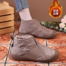 老北京女加绒加厚防滑一脚蹬保暖棉靴防水 雪地靴棉鞋 2025冬季 新款