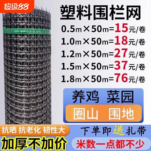 塑料网格防护栏养殖菜园栅户外拦鸡网子圈玉米养漏粪脚垫鸡围栏网