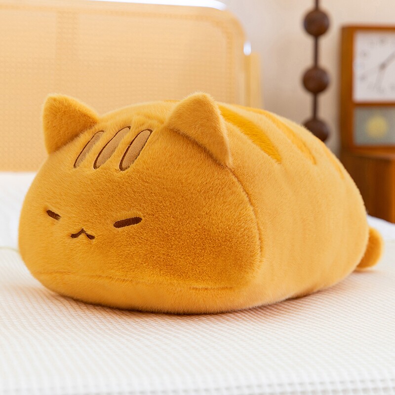 可爱猫咪抱枕睡觉趴趴小猫玩偶软萌靠背腰靠送女孩子生日礼物动物图片