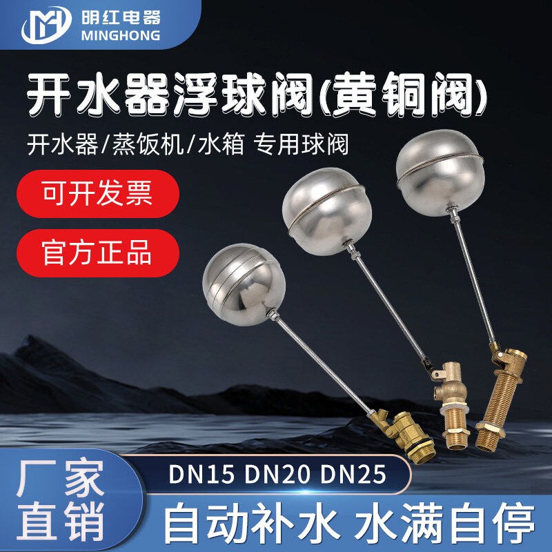 4分 开水器浮球阀 蒸饭机 进水阀门开关 水箱浮球 不锈钢球阀配件图片