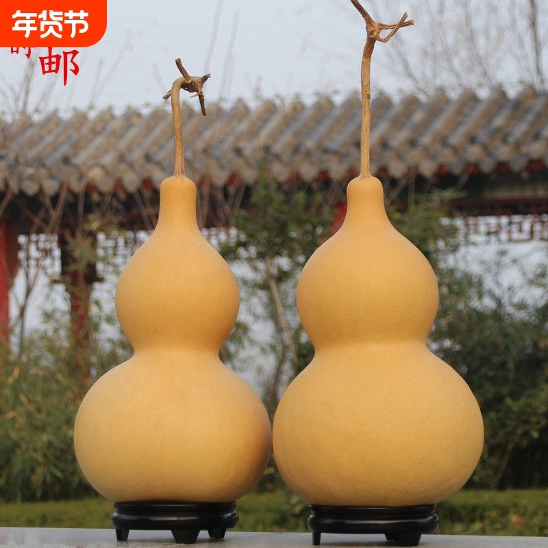 天然葫芦挂件家居饰品特大葫芦摆件带龙头店铺室内悬挂文玩小葫芦