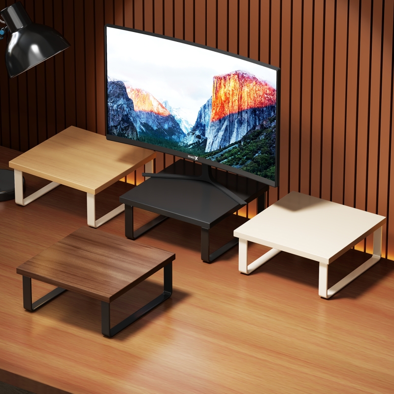 电脑增高架桌面小尺寸显示器垫高底座办公室房键盘置物架托架收纳