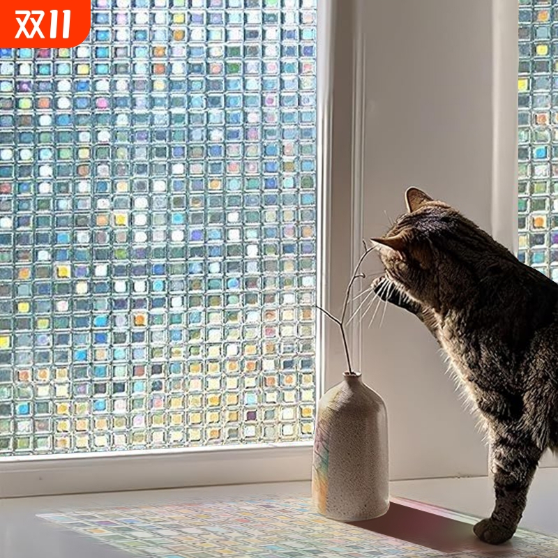 窗户磨砂玻璃贴纸透光不透明卫生间浴室防走光防窥贴膜窗花纸窗贴