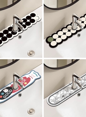 爆款水龙头沥水垫软硅藻泥厨房台面吸水垫碗盘隔热杯垫茶几防滑垫