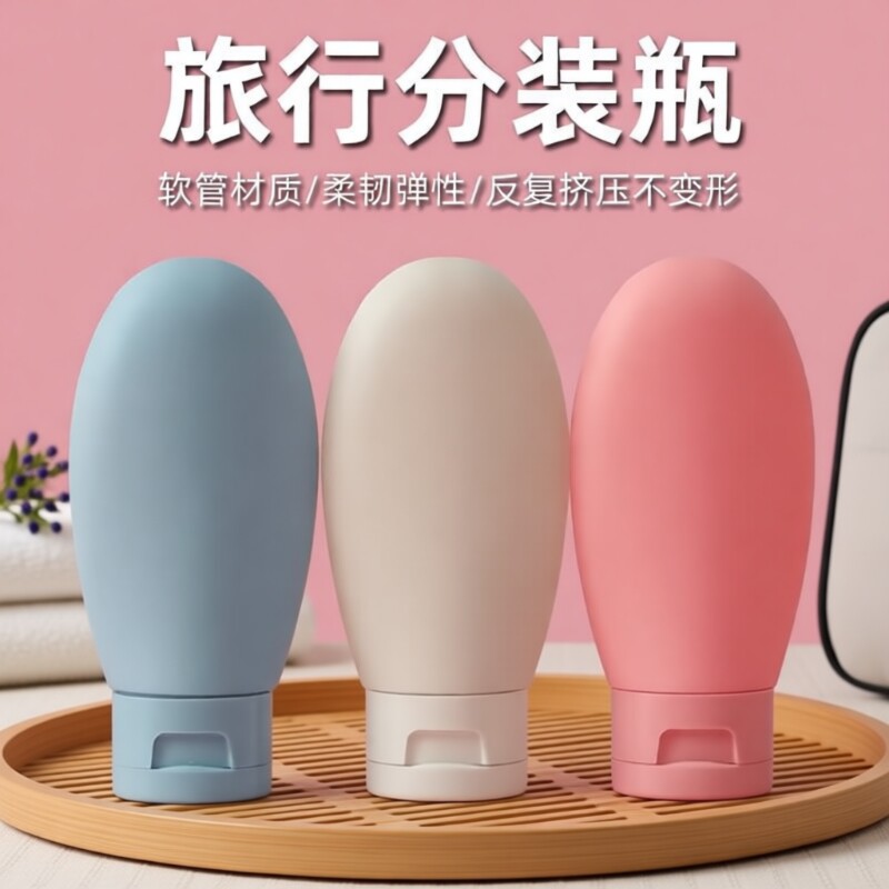 60ml旅行分装瓶洗发水沐浴露洗漱套装旅游用品护肤化妆品便携空瓶