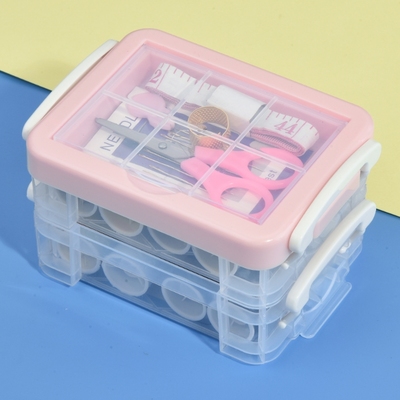 家用针线盒套装工具盒针线包缝纫线手缝针收纳整理盒高档实用明针