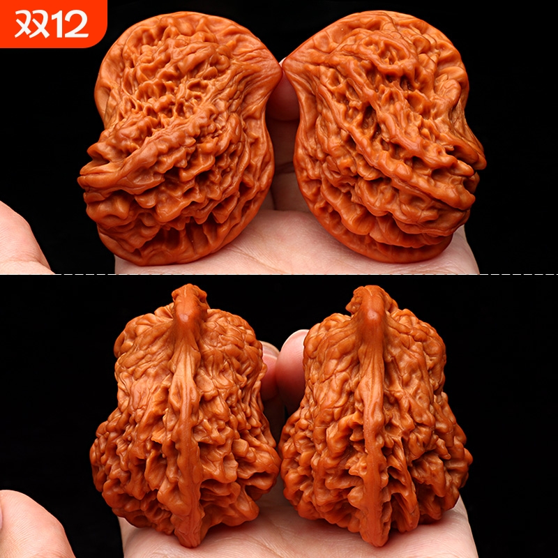 文玩核桃野外生异形高抛小鸟官帽畸形鸳鸯和平鸽小众手把玩件盘玩