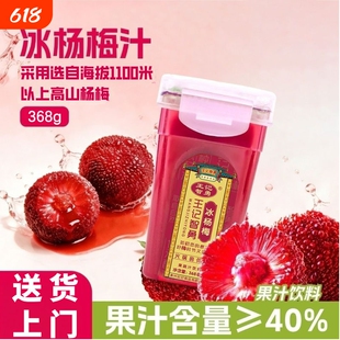 冰杨梅汁王记智勇冰杨梅380ml*6瓶冰镇新鲜酸梅汤水果蔬汁饮料