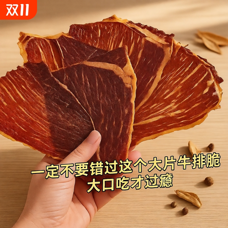 内蒙古牛肉脆片旅游露营零食