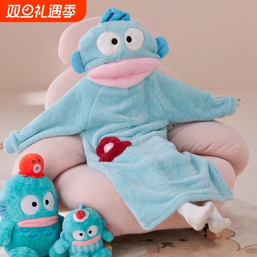 加厚搞怪丑鱼连体睡衣